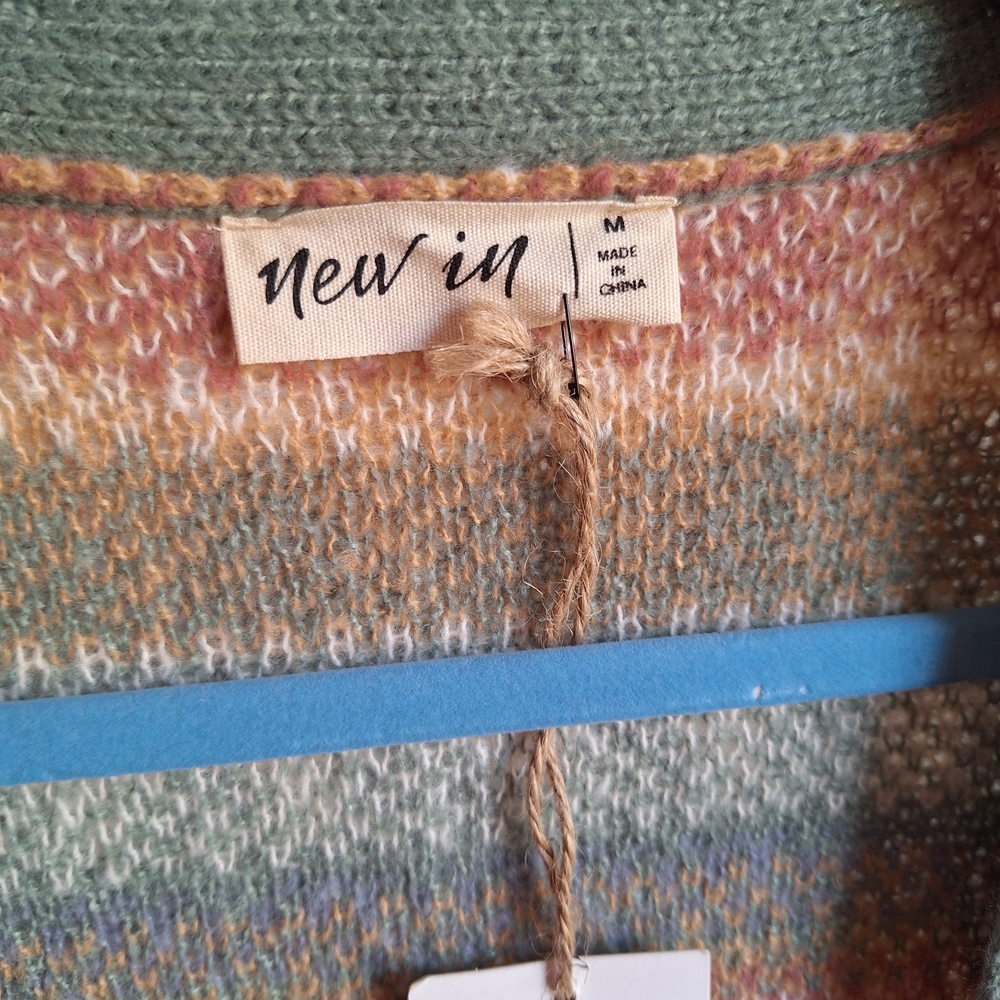 New In Multicolor Patterned Women's Sweater - Picture 4 of 9